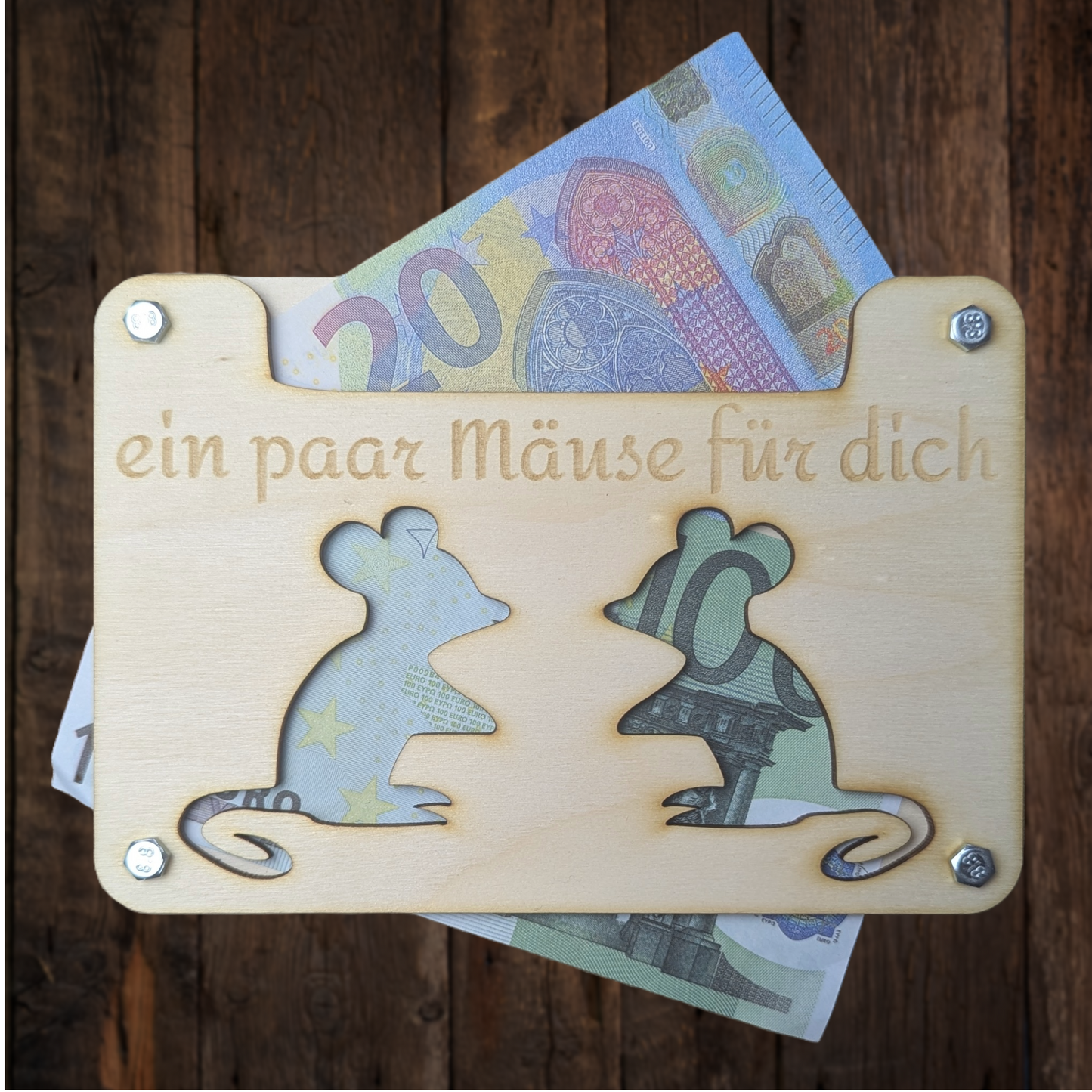 Geldgeschenk "ein paar Mäuse für dich"