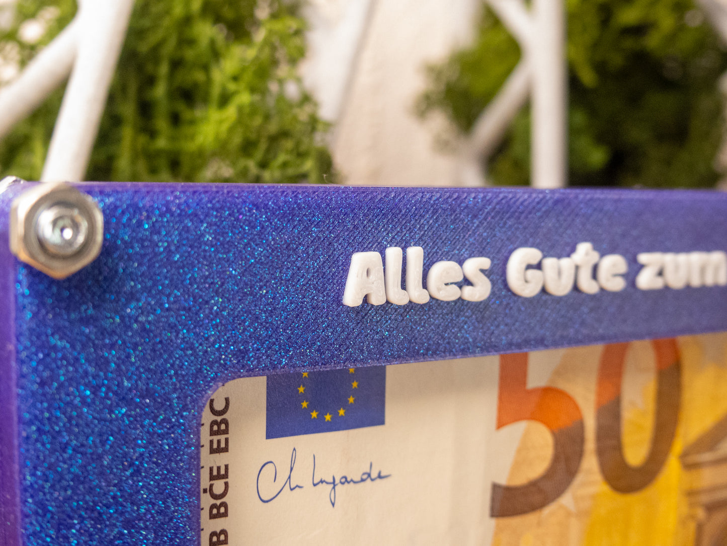 Geschenkkarte mit Geldfenster