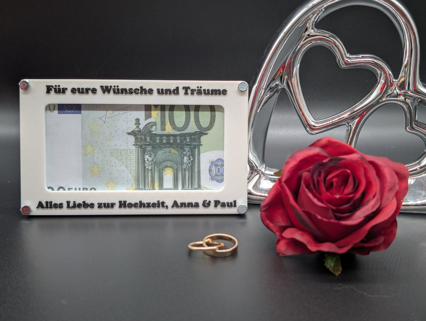 Geldfensterkarte für Hochzeiten