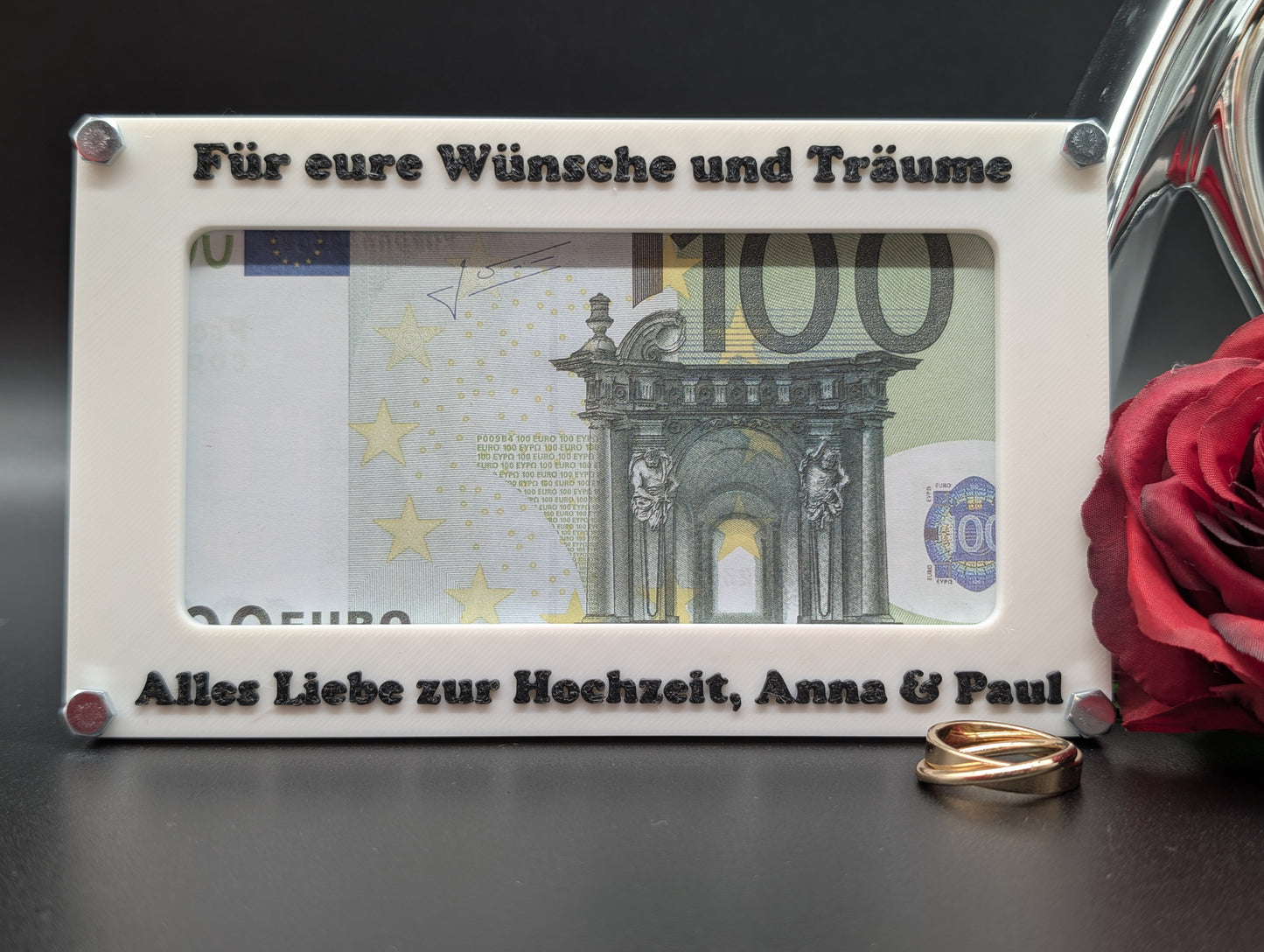 Geldfensterkarte für Hochzeiten