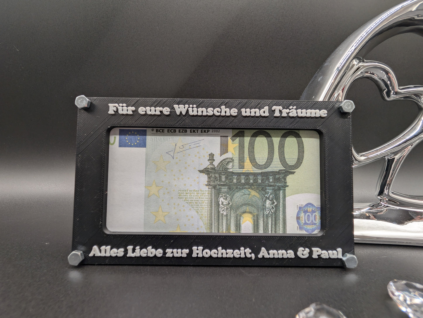 Geldfensterkarte für Hochzeiten
