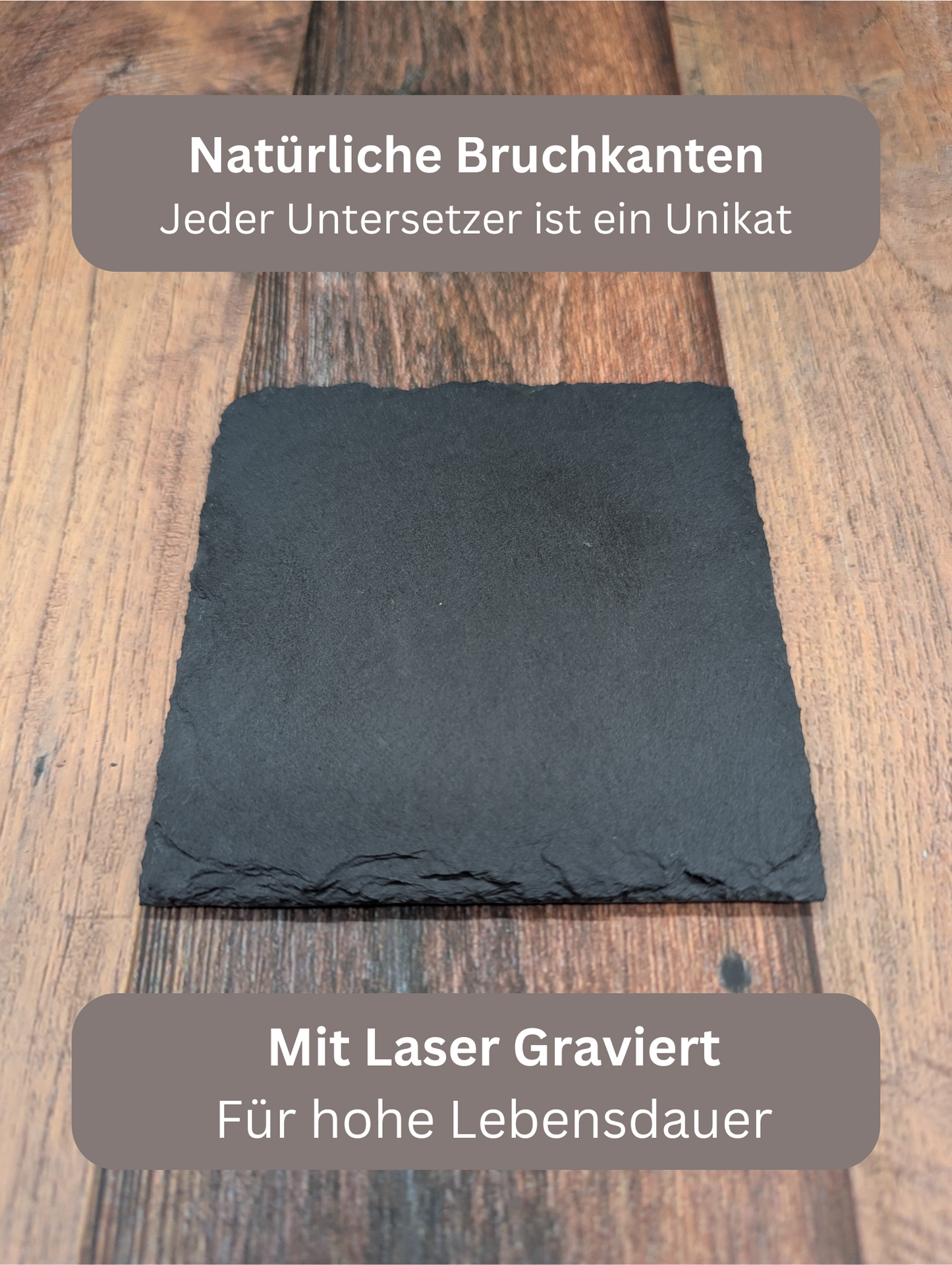 Schiefer-Untersetzer Hochzeit Personalisiert