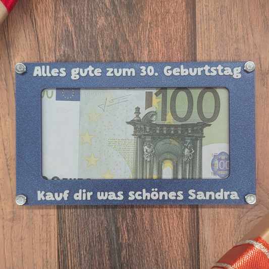 Geschenkkarte mit Geldfenster