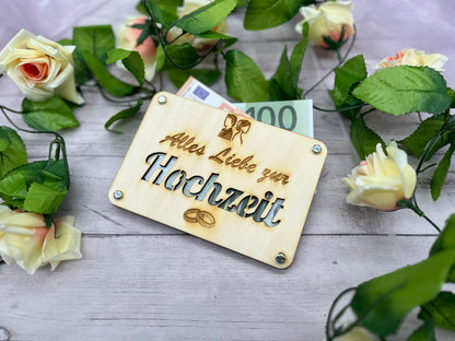 Geldgeschenkkarte "Alles Liebe zur Hochzeit"