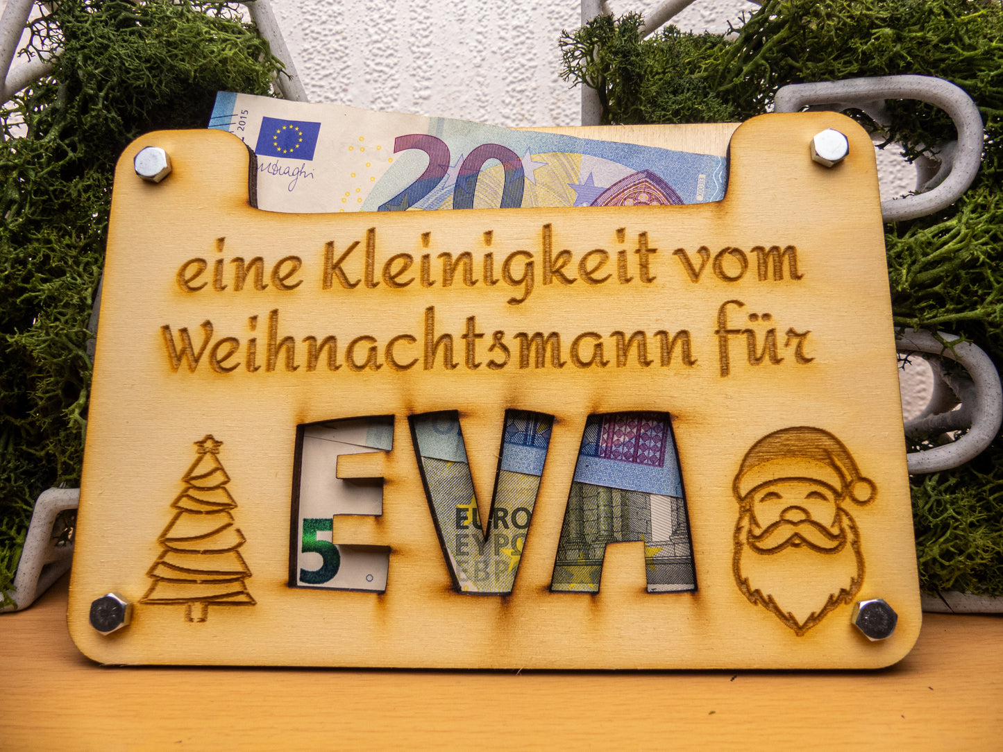 Personalisierte Geldkarte "vom Weihnachtsmann"