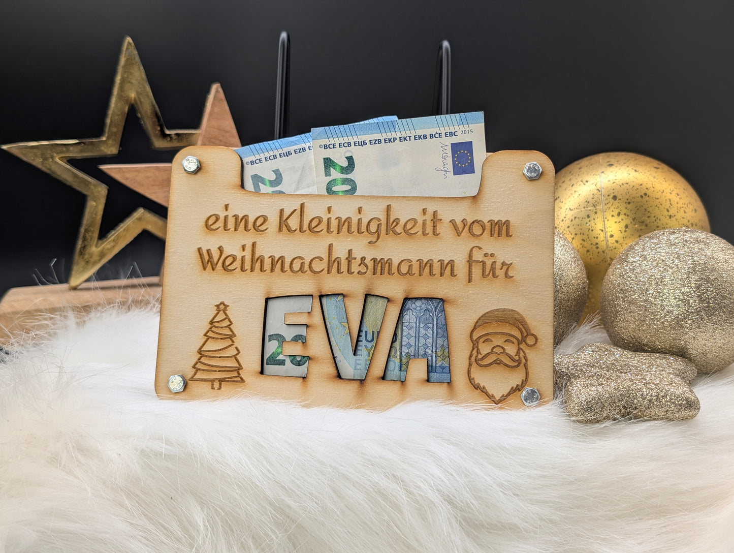 Personalisierte Geldkarte "vom Weihnachtsmann"