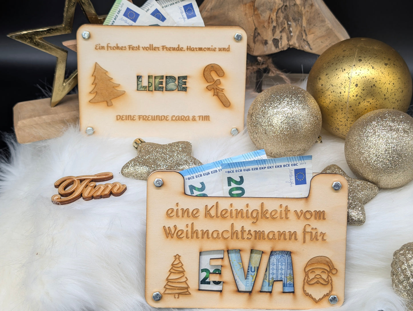 Personalisierte Geldkarte "vom Weihnachtsmann"