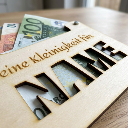 Personalisiertes Geldgeschenk mit Namen