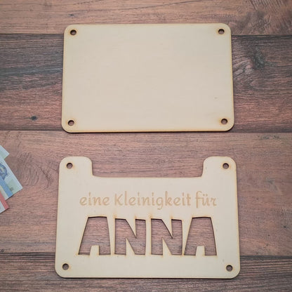 Personalisiertes Geldgeschenk mit Namen